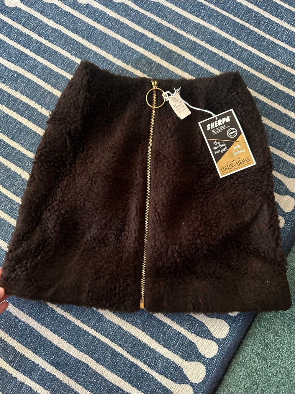 NWT Vintage Sherpa skirt